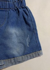 SHEIN -Baby Girl Shorts- Denim – Size 12-18 Months – Stretch waist – 10 in long