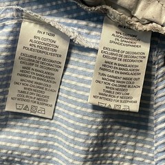 DKNY Boys 2-Piece Blue Plaid Woven Shirt & Shorts Set Bundle Size 12M
