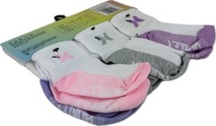 Hurley Baby 6 Pk Multicolor Ankle Polyester Knit Cushion Logo Sock Set 12-24 MO