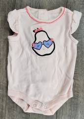 Baby Girl Clothes Gymboree Outlet 0-3 Month Pink Pear Bodysuit