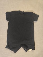 Nike Newborn Black White Oversized Logo Romper Bodysuit 50-56 cm