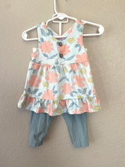 Carter’s Just One You Baby Girls’ Floral Tank Top & Pants Set ✨ CUTE ✨ 9M