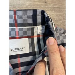 Burberry Boy’s Herbie Button-Down Shirt Light Blue Check Size 4T