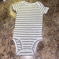 Infant 12M Carters Bodysuit Striped Stripes Stripe Spring Summer Sunny Comfort