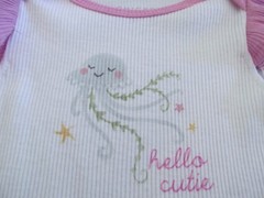 Baby Girl Outfit 3-6 Mo. Ocean Sea Life SUMMER Jellyfish SOFT Cotton BRAND NEW