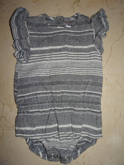 Tiny Tribe Baby Girls Jumpsuit Romper 12 months Stripe Print Sleeveless