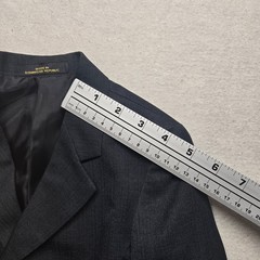 Van Heusen Black White 2 Piece Suit Set Jacket Shirt Regular Summer Weight 3T