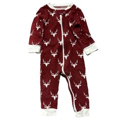 Neutral Baby Footie Pajamas 2 Way Zipper Nike Animals Size 6-9 Months