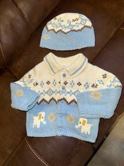 Gymboree Warm Thick Sweater Matching Hat 18-24 Months Elephant 🐘 Boys Girls
