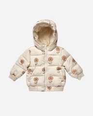 Rylee + Cru Sunflower Puffer Jacket Outerwear Size 10-12 Years Girls