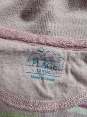 The Children’s Place Girls One Piece Striped Polo Pink Size 12mos