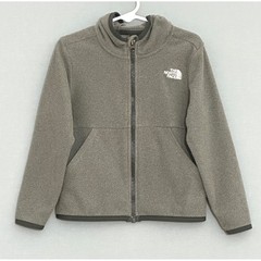 The North Face Kids Jacket Toddler 4T Gray Full Zip Fleece Hooded Outdoors