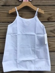 Rosalina Little Girls White Cotton Blend Full Length A-line Slip Size 18M