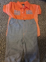 Harley-Davidson Kids Button Up and Pants Size 2T Set