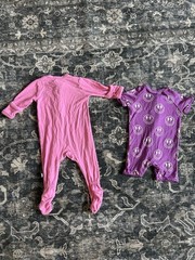 Little One Shop Co. & Bumbunny NB Lot Of 2 Bamboo Footie, Zip Shorts Romper