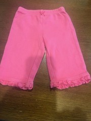 Baby Girl Lot of 3 Pants in Pink tonesCotton/poly Pull-On Elastic Waist