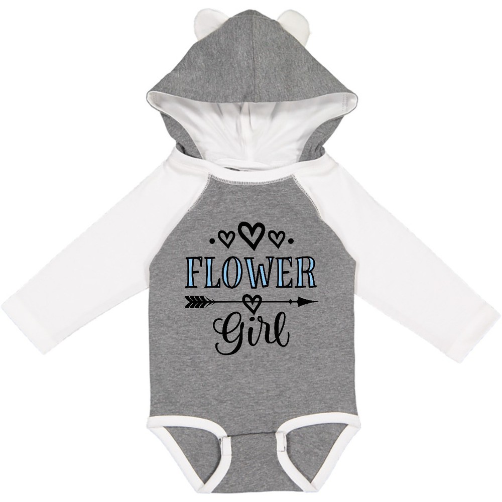 Inktastic Flower Girl Wedding Bridal Party Long Sleeve Creeper Rehearsal Shower