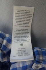 Carter’s 3 Mo Romper Outfit Sunsuit & Hat Just One You Blue White Gingham NWT