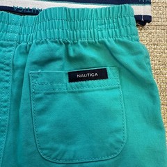 NAUTICA Baby Boys Green Blue White Preppy 2-Piece Matching Summer Outfit NWT 18M
