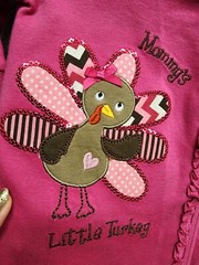 Koala Kids Baby Girl 3 Mo Pink Snap Sleeper Thanksgiving Mommy’s Little Turkey
