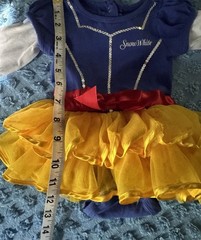 Disney Snow White One Piece With Ruffle Skirt Size 3 Months Beautiful Dress Baby