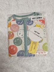 Little Sleepies POSITIVE VIBES EMOJIS Zippy Pajamas 12-18 Months NWT