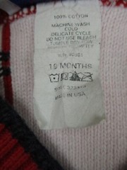 IMP Originals Sweater Vest Toddler Boy 18M Red Plaid V Neck 100% Cotton USA Made
