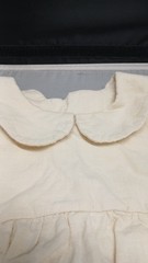 Baby Girls Romper Bubble 24m One Piece Outfit Cream Collared Short Sleeve