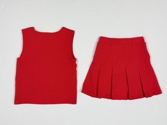 NEW NWT Trotter Street Kids Cheer Cheerleading Outfit Uniform Red Size 2T