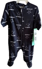 NFL Dallas Cowboys Footed Baby Sleeper Pajamas 18M Navy NEW