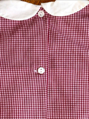 Silly Goose Smocked Horse Outfit Girls 4T Red Gingham Pant Set Equestrian