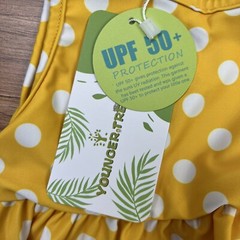 Younger Tree Yellow Polka Dot Bikini Toddler Girls 2-3t Two Piece NEW