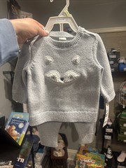 Carters Cotton Sweater & Knit Joggers Set – Blue