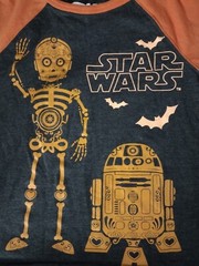 Star Wars Kids Halloween R2-D2 and C3PO Long Sleeve T-shirt SZ 4T