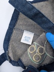 Vintage Denim Overalls Frog Cute 6-9 Month Baby Boy Animal Y2K 90s Cartoon