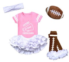 Girls Cheer Football Jersey Girls Bodysuit Future Cheerleader