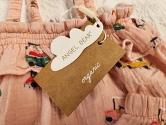 NWT ANGEL DEAR 3/6 MONTHS GOLF CARTS STRAPPY RUFFLE TOP & BLOOMERS SET