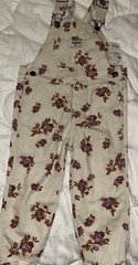 NEW Oshkosh Off white Floral Overalls NWT New With Tags Adorable