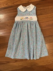Vintage Hand-Smocked Rosalina Collections Fish Dress 2T