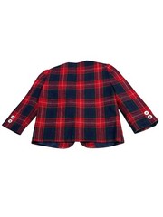 IMP Originals Tartan Plaid Blazer Jacket Red Navy Vintage Toddler 3