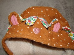 BABY BODEN Toddler Girls Size 9-12 Months Sherpa Floral Lined Hooded Jacket Coat