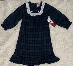 NEW Lanz of Salzburg Nightgown 3T Flannel Flame Resistant Blue Green Adorable