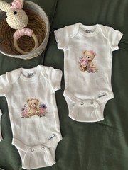 Premiee Clothes – 3 Pcs/ Customized Bear for premature baby girl