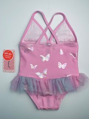 NWT Toddler Girls Floatimini tutu swimsuit 2T 3T 4T pink sparkle 3D butterfly