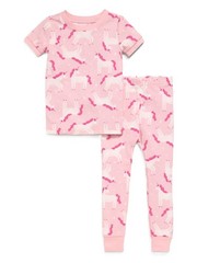 New Pink Old Navy Two Piece Unicorns PJS Pajama Set Size 6T NWT