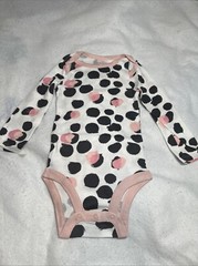 Lamaze Baby Girls’ 3 pk – 9M Printed Organic 100% Cotton Bodysuit / Romper