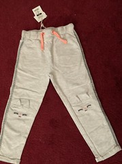 Baby Girls long Pants Size: 3-6 Months, cotton Gray New