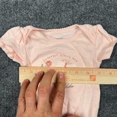 Carter’s Baby Girls 3M Bodysuit Peach Dragonfly Sweetest Little One Cotton Puff