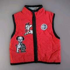 Vintage 102 Dalmatians Disney Kids Vest Red Puppies Dogs 3T