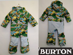 Burton Toddler Snowsuit One Piece Kids 3T Dreamscape Colorful Hooded #Z5604